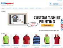 Tablet Screenshot of dudsapparel.com